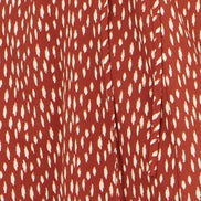 Yumi Brown Spot Wrap Midi Dress