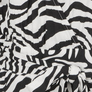 Yumi Black Zebra Print Relaxed Jumpsuit
