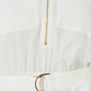 Yumi White Utility Style Playsuit
