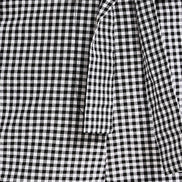Yumi Black Cotton Gingham Tie Belt Shorts