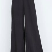 Yumi Black Wide Leg Palazzo Trousers