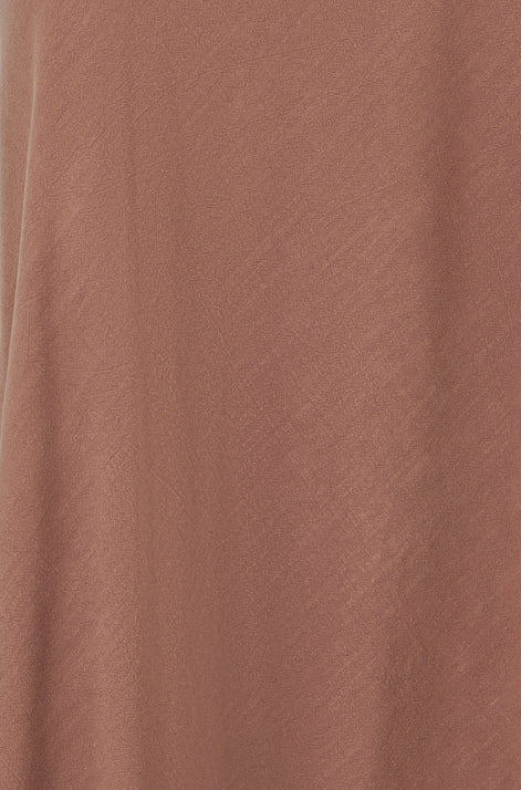 Yumi Brown Viscose Maxi Skirt