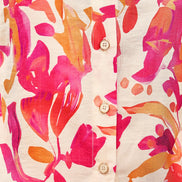 Yumi Pink Abstract Floral Shirt