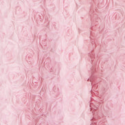 Yumi Pink Applique Floral Skater Dress