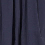Yumi Navy Satin Bubble Hem Midi Skirt