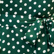 Yumi Green Spot Bardot Jumpsuit