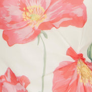 Yumi Ivory Poppy Print Mesh Top