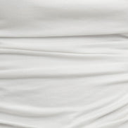 Yumi White Cotton Ruched Vest Top