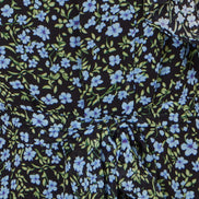 Yumi Blue Ditsy Print Floral Skater Dress