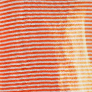 Yumi Orange Knitted Stripe Relaxed Jumper