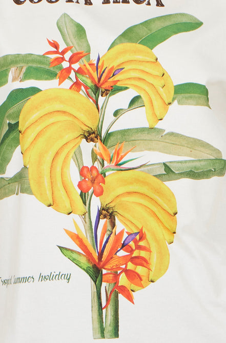 Yumi White Costa Rica Cotton T-Shirt