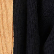 Yumi Black Open Cardigan With Contrast Border