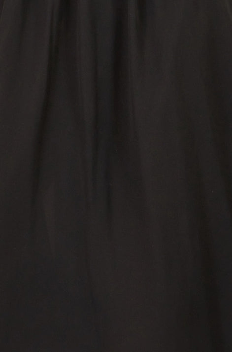 Yumi Black Midi Dress With Buckle Detail