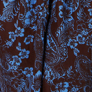 Yumi Brown Paisley Midi Shirt Dress