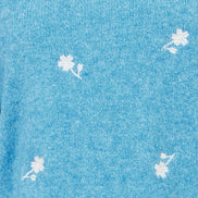Yumi Blue Daisy Embroidered Relaxed Jumper