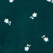 Yumi Green Daisy Embroidered Relaxed Jumper