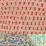 Yumi Multicolour Patchwork Ruched Smocked Maxi Sundress