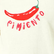 Yumi Ivory Chilli Cotton Knitted Top