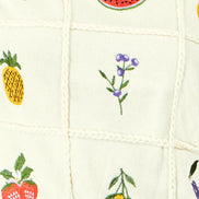Yumi Ivory Fruit Cotton Knitted Top