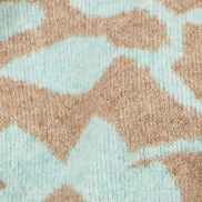 Yumi Brown Floral Intarsia Relaxed Fit Jumper