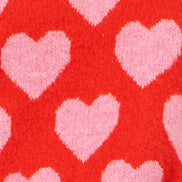 Yumi Pink Heart Intarsia Relaxed Jumper