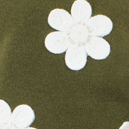 Yumi Green Flower Applique Knit Tank