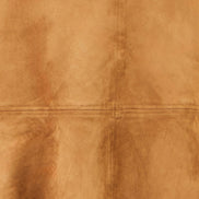Brown Faux Suede Midi Skirt