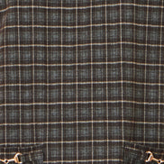 Yumi Brown Check Tunic With Buckles