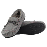 Mens Moccasin Slippers with Memory Foam