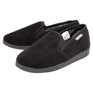 Mens Tartan Lined Slippers With Memory Foam