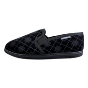 Mens Plush Fur Lined Memory Foam Plaid Checked Slippers (6 Sizes)