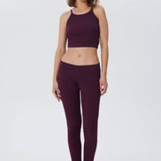 Organic Ribbed Crop Top with Spaghetti Straps: Women's