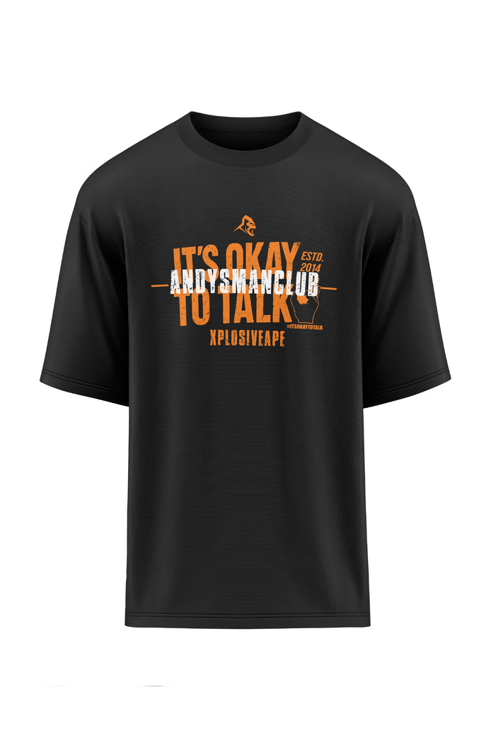 XAPE X AMC It's Okay to Talk V2 Oversized Tee - Black
