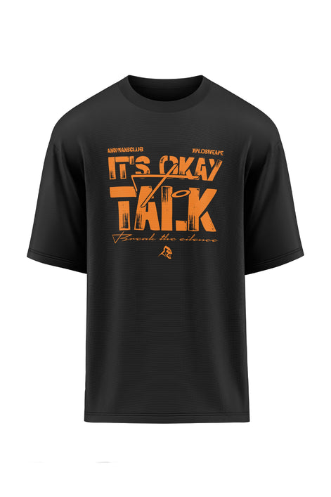 XAPE X AMC It's Okay to Talk Oversized Tee - Black