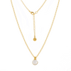 Charis Round Gemstone Necklace Moonstone
