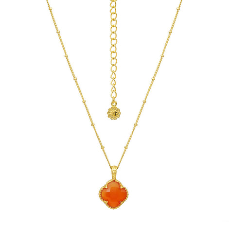 Tyche Gemstone Necklace Carnelian