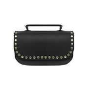 Aura Handmade Leather Bag - Black Studded