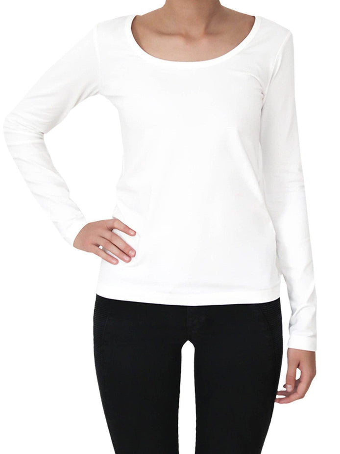 Organic Stretch Long Sleeve T-Shirt: Women's