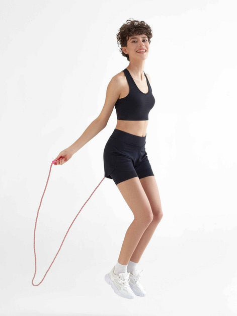 Double Layer Sports Shorts: Women's