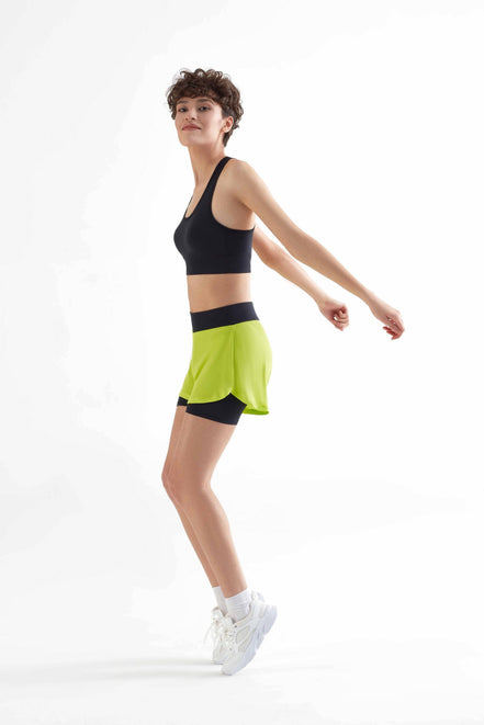 Double Layer Sports Shorts: Women's