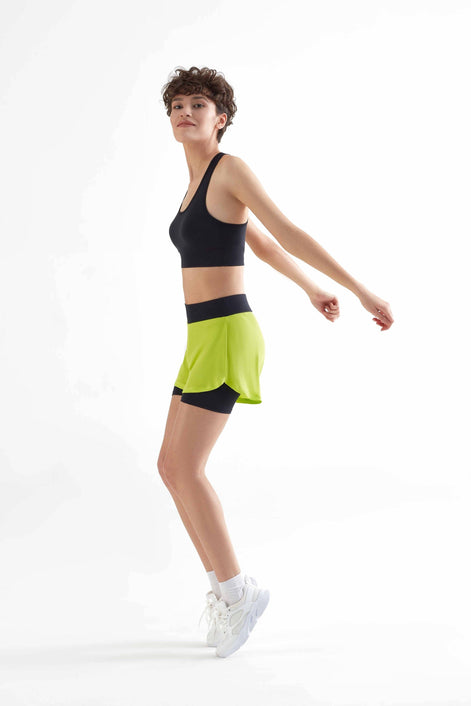 Double Layer Sports Shorts: Women's