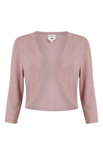 Yumi Blush Knitted Curve Bolero