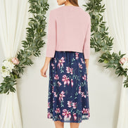 Yumi Blush Knitted Curve Bolero