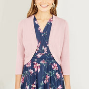 Yumi Blush Knitted Curve Bolero