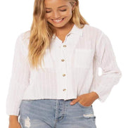 Sisstrevolution Island Tides woven top