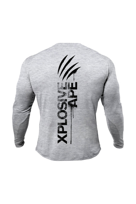 XAPE Claw Long Sleeve Tee - Sports Grey