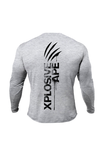 XAPE Claw Long Sleeve Tee - Sports Grey