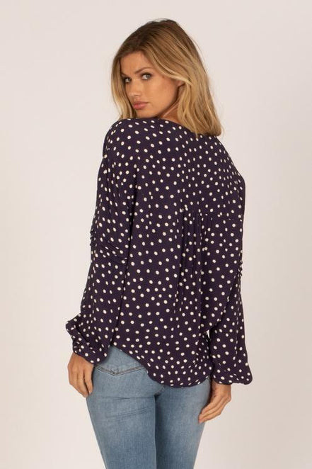 Amuse society Aria L/S woven top