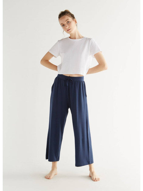 Tencel Wide Leg Trousers: Women's
