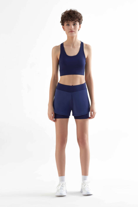 Double Layer Sports Shorts: Women's